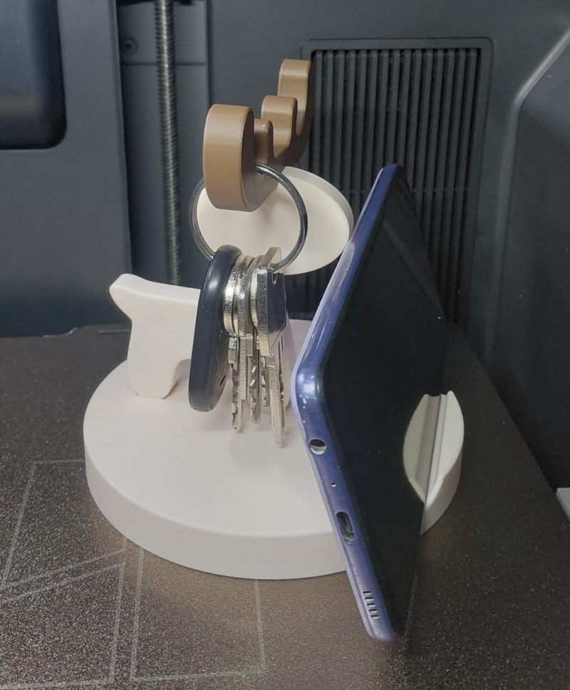 Rendier Telefoon- en Sleutel Houder