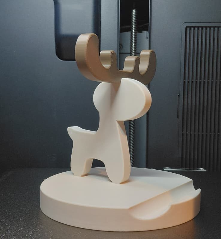 Rendier Telefoon- en Sleutel Houder