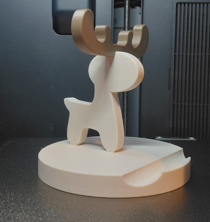 Rendier Telefoon- en Sleutel Houder